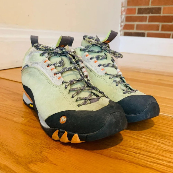 Merrell Continuum Edge Vibram Sole Women’s Hiking Shoes Size 6 Sage Green Used - Picture 4 of 16